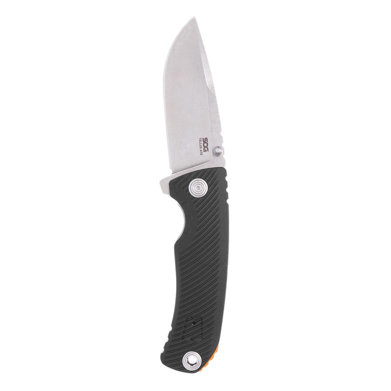 SOG Tellus ATK 3.5" Folding Pocket Knife (Black + Blaze Orange)