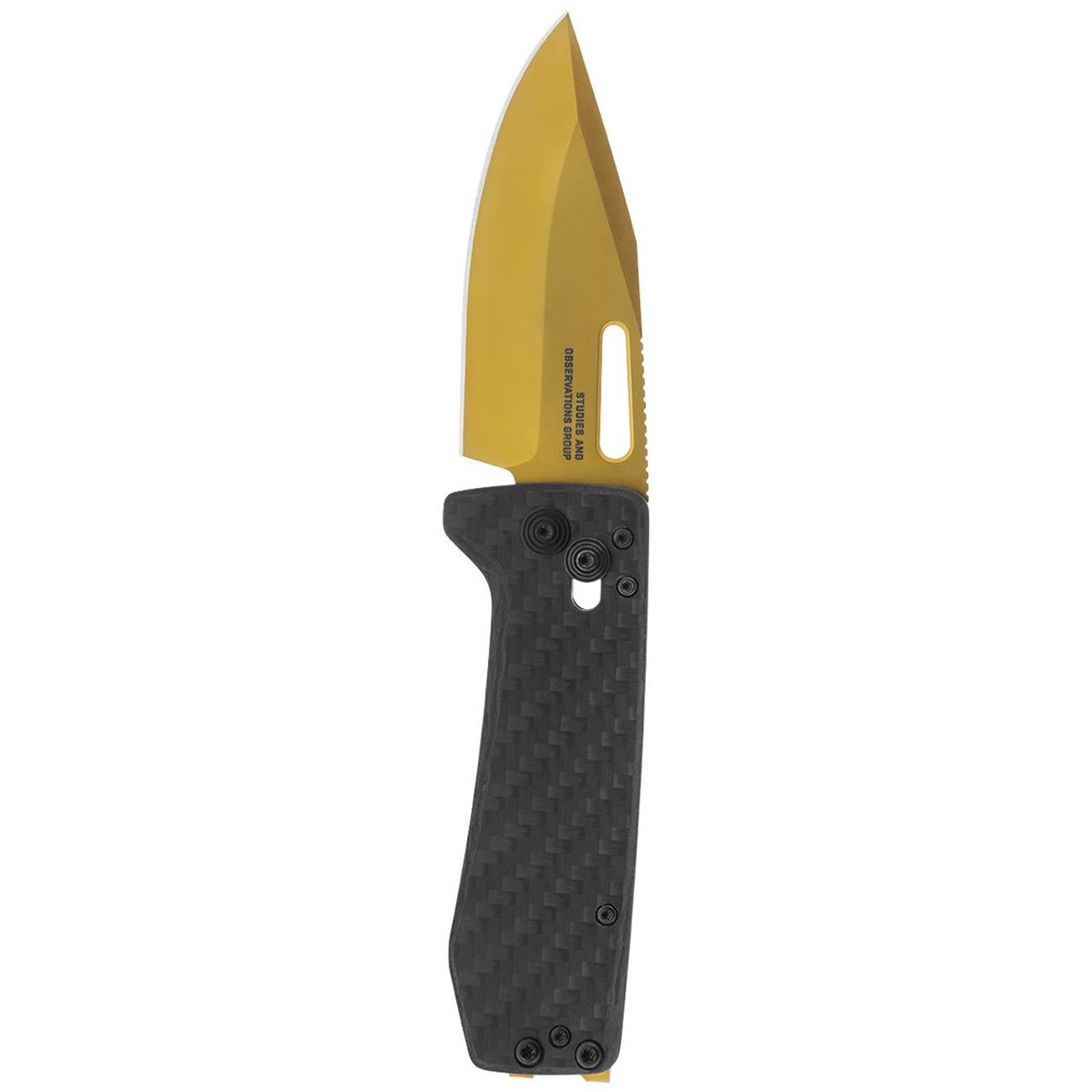 SOG Ultra XR 2.8" Folding Pocket Knife (Carbon & Gold)