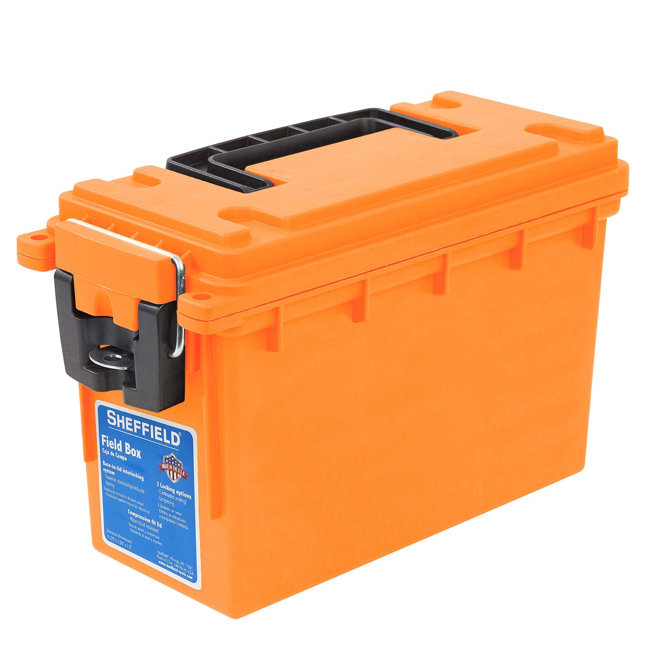 Sheffield Field Box- Safety Orange (Made In U.S.A.)