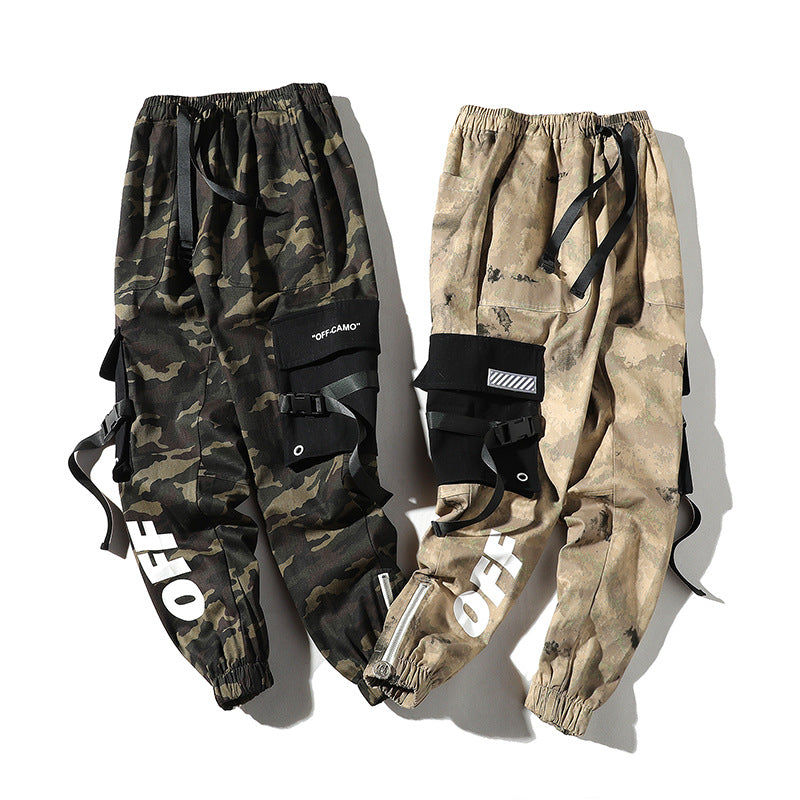 K026 spring new Japanese wind wind male 1 camouflage casual overalls loose beam foot P68