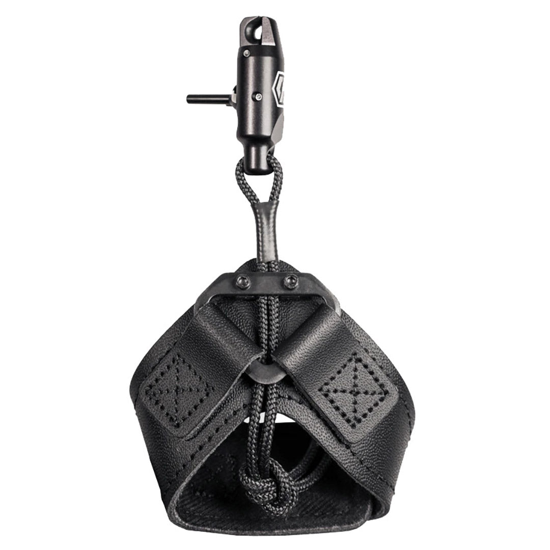 Scott "Quick-Shot" Buckle Strap Leather Single Caliper Bow Release Black