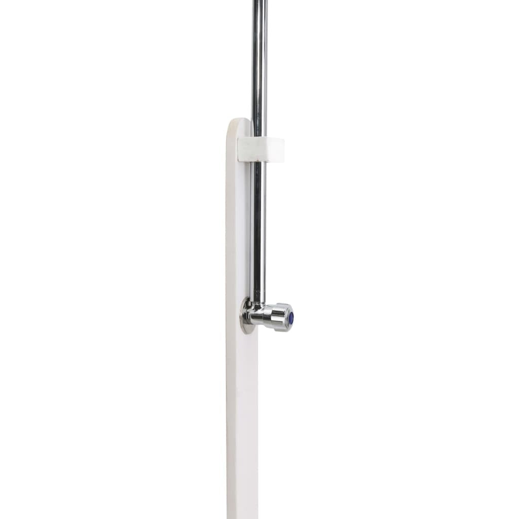 Garden Shower White Solid fir wood with oil finish, stainless steel
