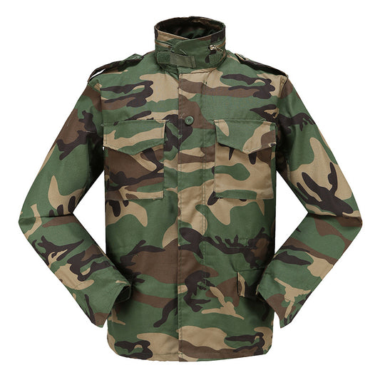 Color: Camouflage green, Size: S - Nylon Cotton Tactical Outdoor Men'S Jacket