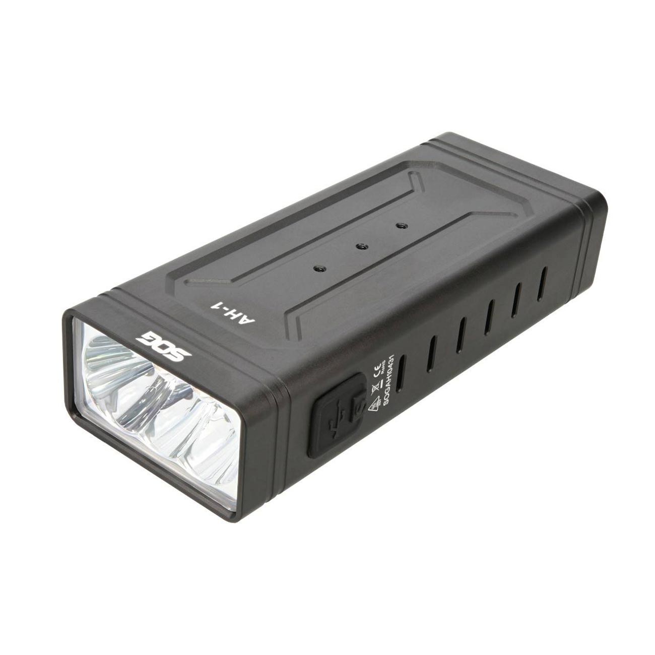 SOG AH1 Rechargeable Black Aluminum Flashlight