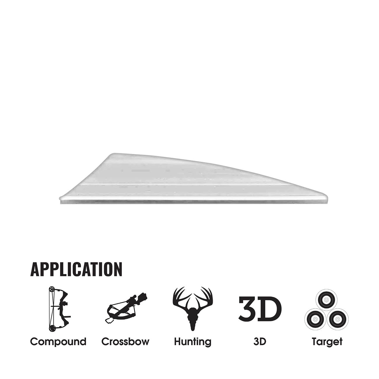 Tac Vanes Driver 2.75" Vane - White (100 pack)