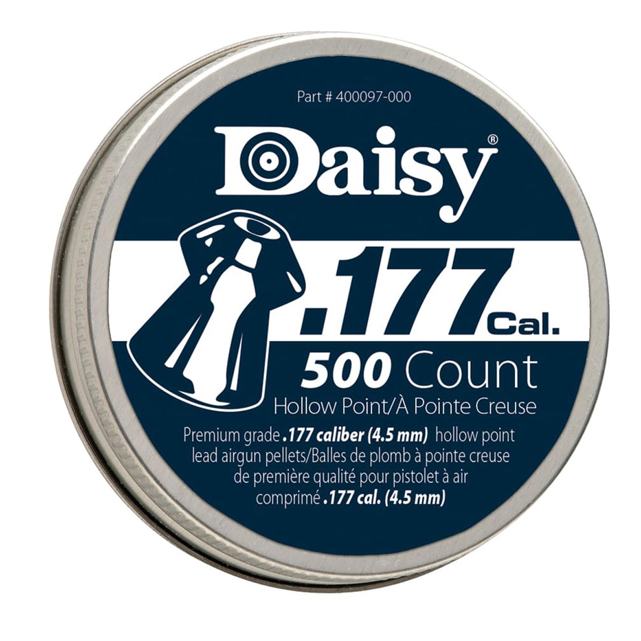 Daisy .177 Caliber PrecisionMax Hollow-Point Pellets (500 per Tin)
