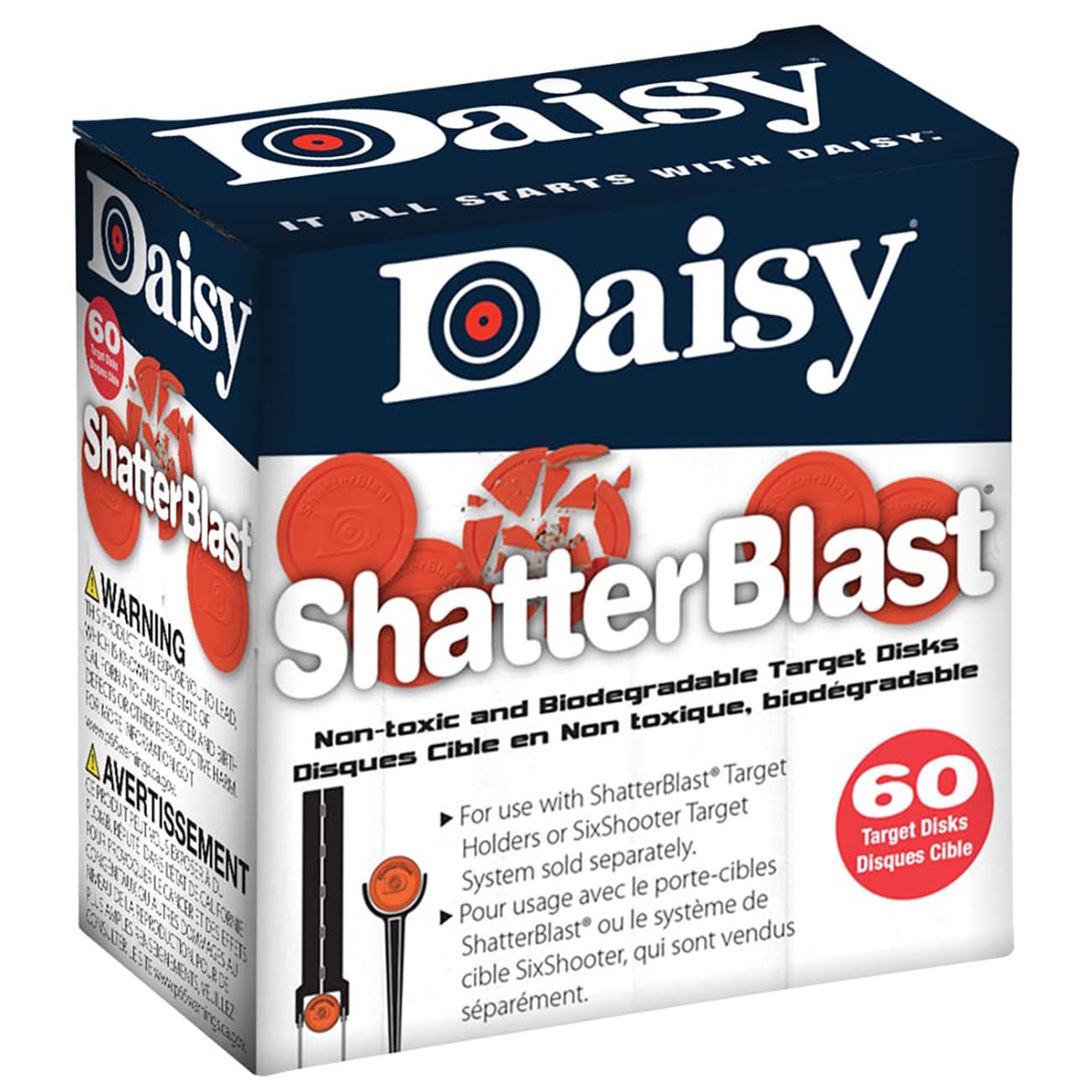 Daisy Shatterblast Refill Targets - 2" Disks (60 count)