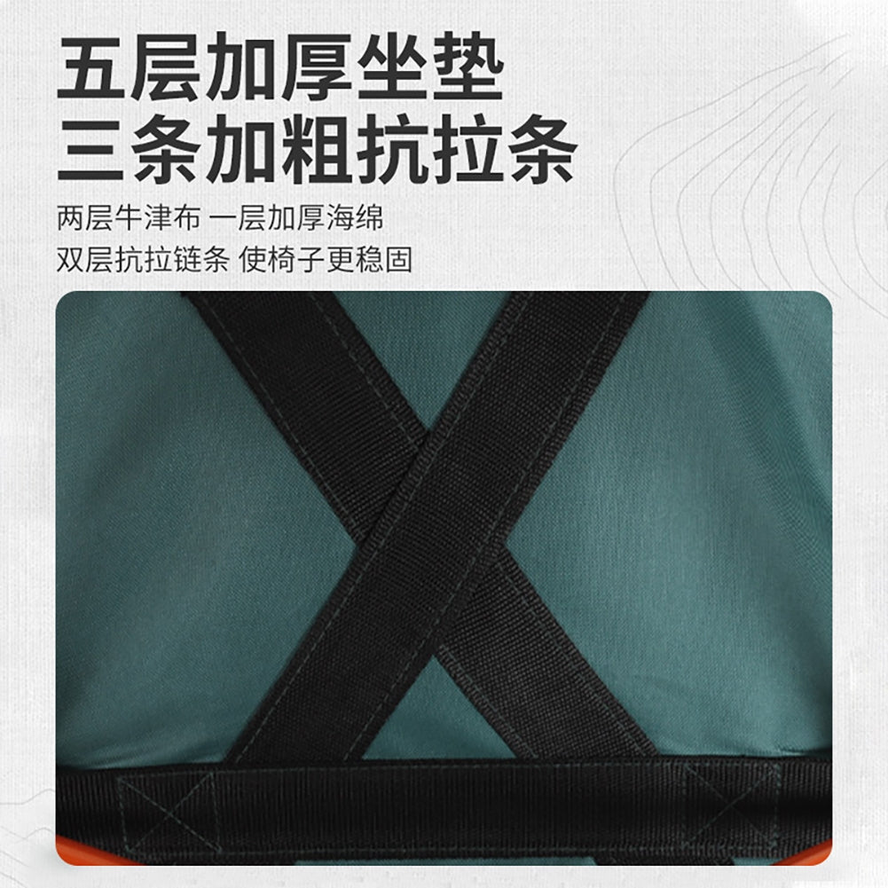 Camping Chairs Lawn Chairs Portable Chair Support 150kg Foldable Chair Backpacking Chair 600D Oxford Cloth + Aluminum Alloy Khaki