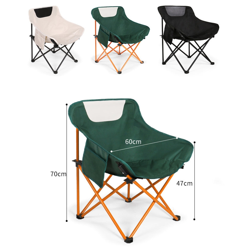 Camping Chairs Lawn Chairs Portable Chair Support 150kg Foldable Chair Backpacking Chair 600D Oxford Cloth + Aluminum Alloy Khaki