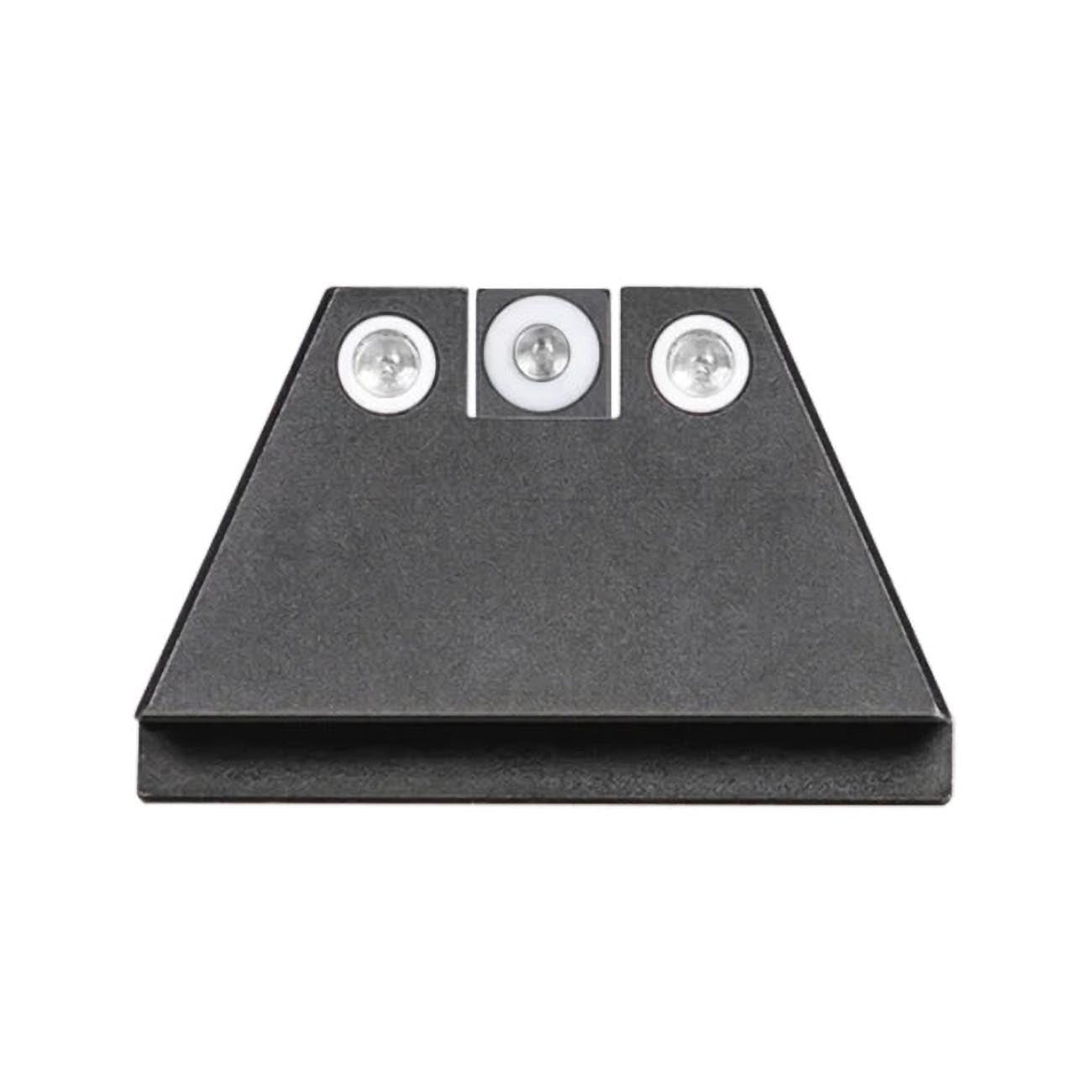 Night Fision Suppressor Height Tritium Night Sights for Most Glocks - White Tritium Front Ring/Triti