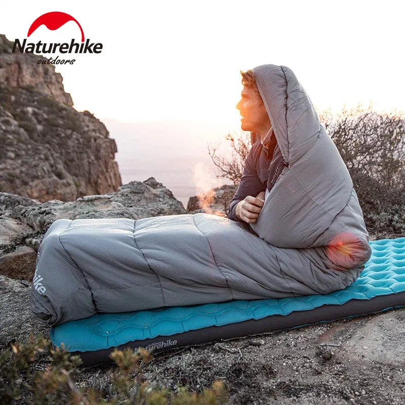 Color: light yellow, Ships From: CHINA - Naturehike Sleeping Bag Lightweight Waterproof Sleeping Bag Outdoor Camping Sleeping Bag Ultralight Cotton Winter Sleeping Bag