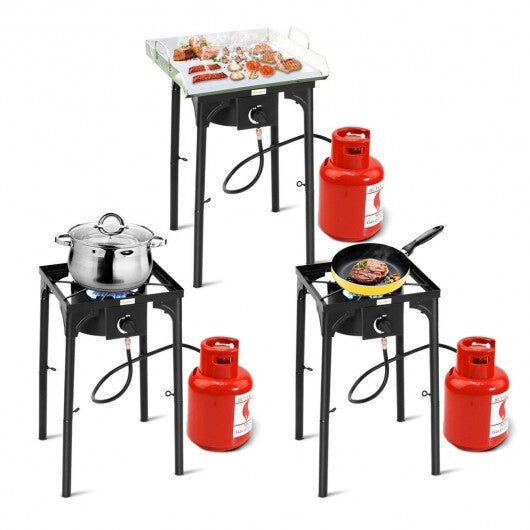 100000 BTU Portable Propane Outdoor Camp Stove with Adjustable Legs