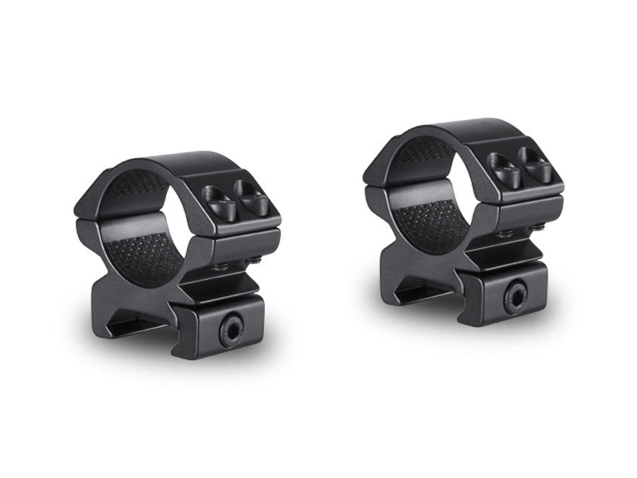 Hawke 1" Rings, Weaver, Low, Black