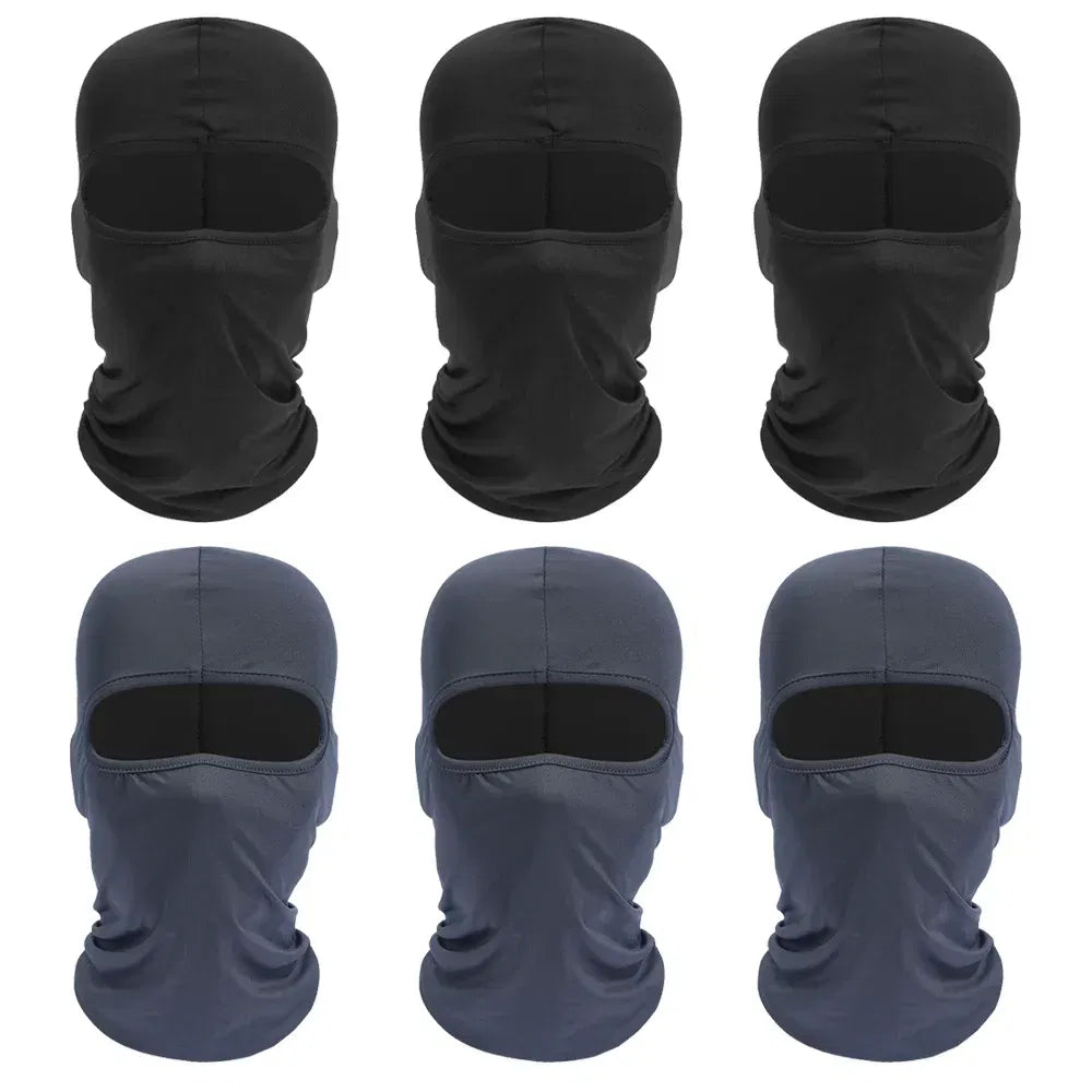 Color: MULTI - Breathable Sports Balaclava Hat Quick-Dry Windproof Full Face Mask Headgear for Riding Running Ski Hiking Outdoor Face Cover Men