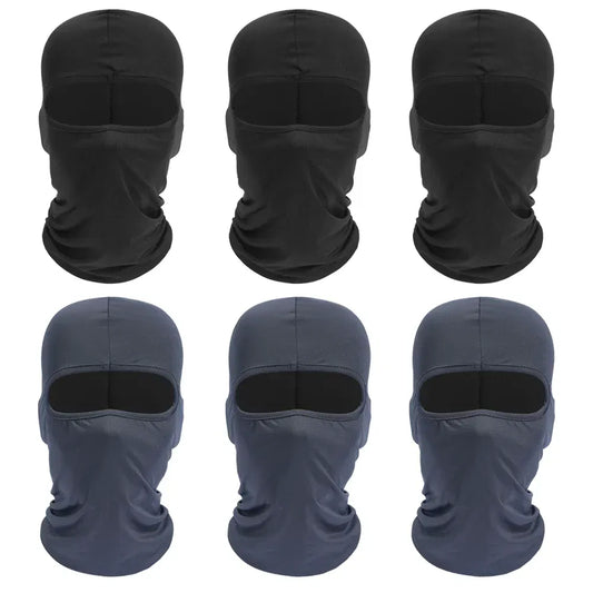Color: MULTI - Breathable Sports Balaclava Hat Quick-Dry Windproof Full Face Mask Headgear for Riding Running Ski Hiking Outdoor Face Cover Men