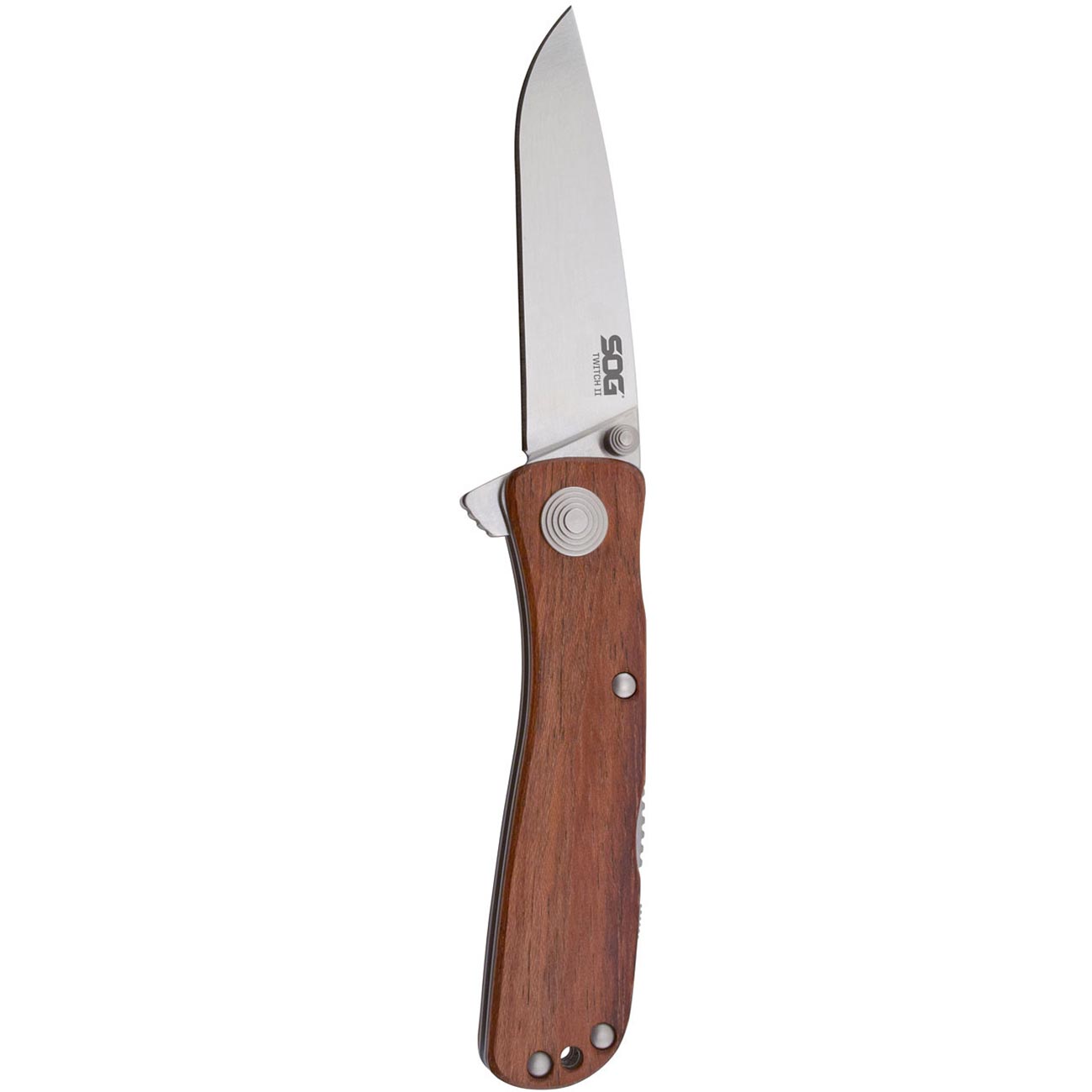 SOG Twitch II - Wood Handle Folding Knife