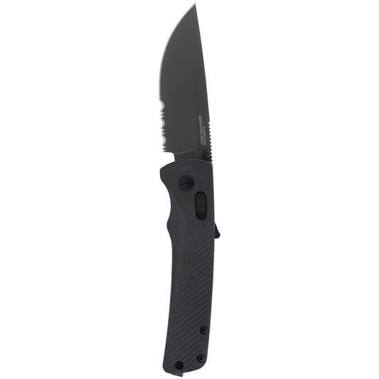 SOG Flash AT Partially Serrated 3.45" Folding Pocket Knife (Urban Grey)