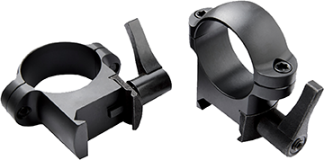 Burris Zee Rings 1 in. High Gloss Black Weaver Style