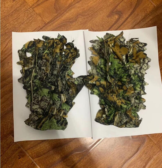 Color: Jungle gloves - Leaf camouflage camouflage headgear