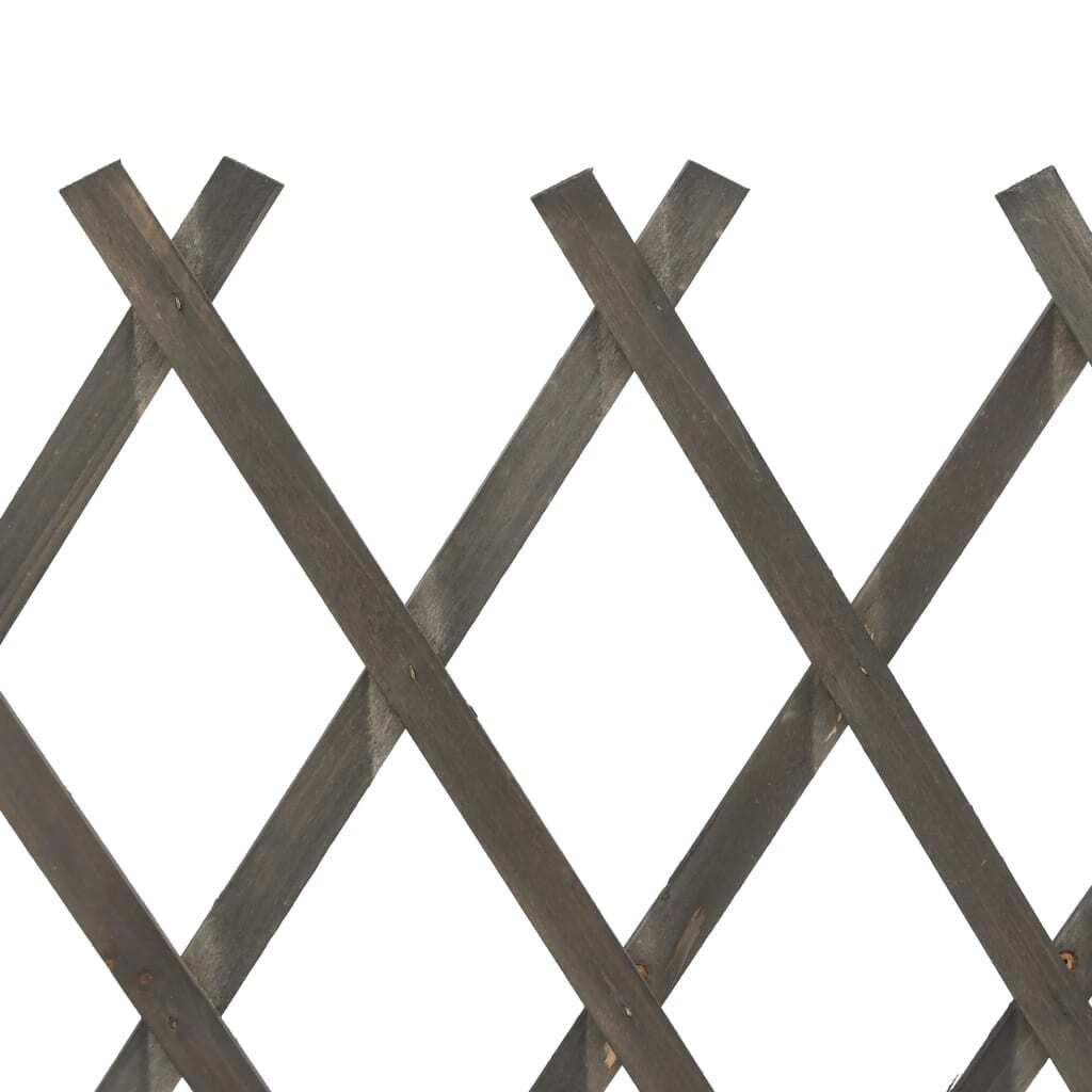 Garden Trellis Fence Gray 47.2"x35.4" Solid Firwood