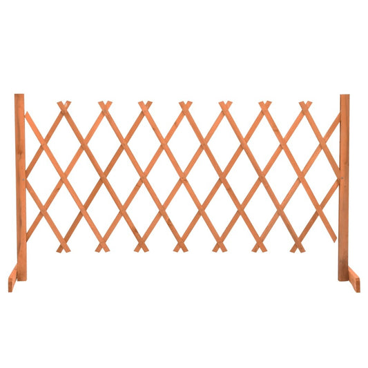 Garden Trellis Fence Orange 59.1"x31.5" Solid Firwood