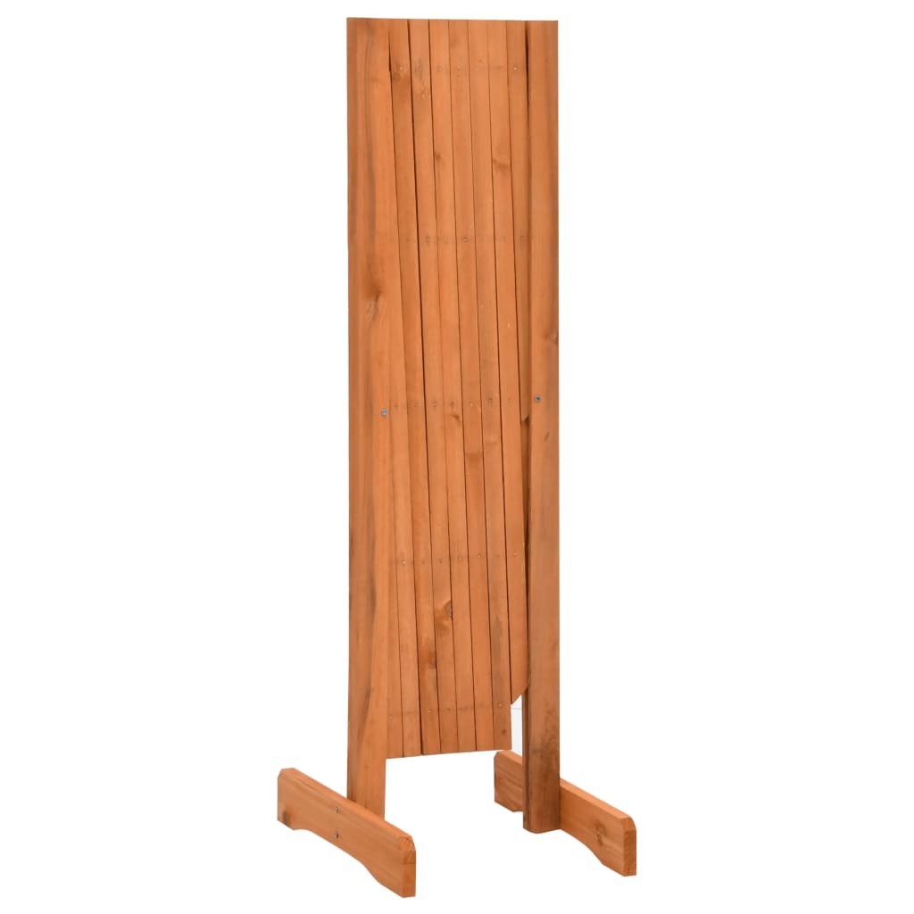 Garden Trellis Fence Orange 59.1"x31.5" Solid Firwood