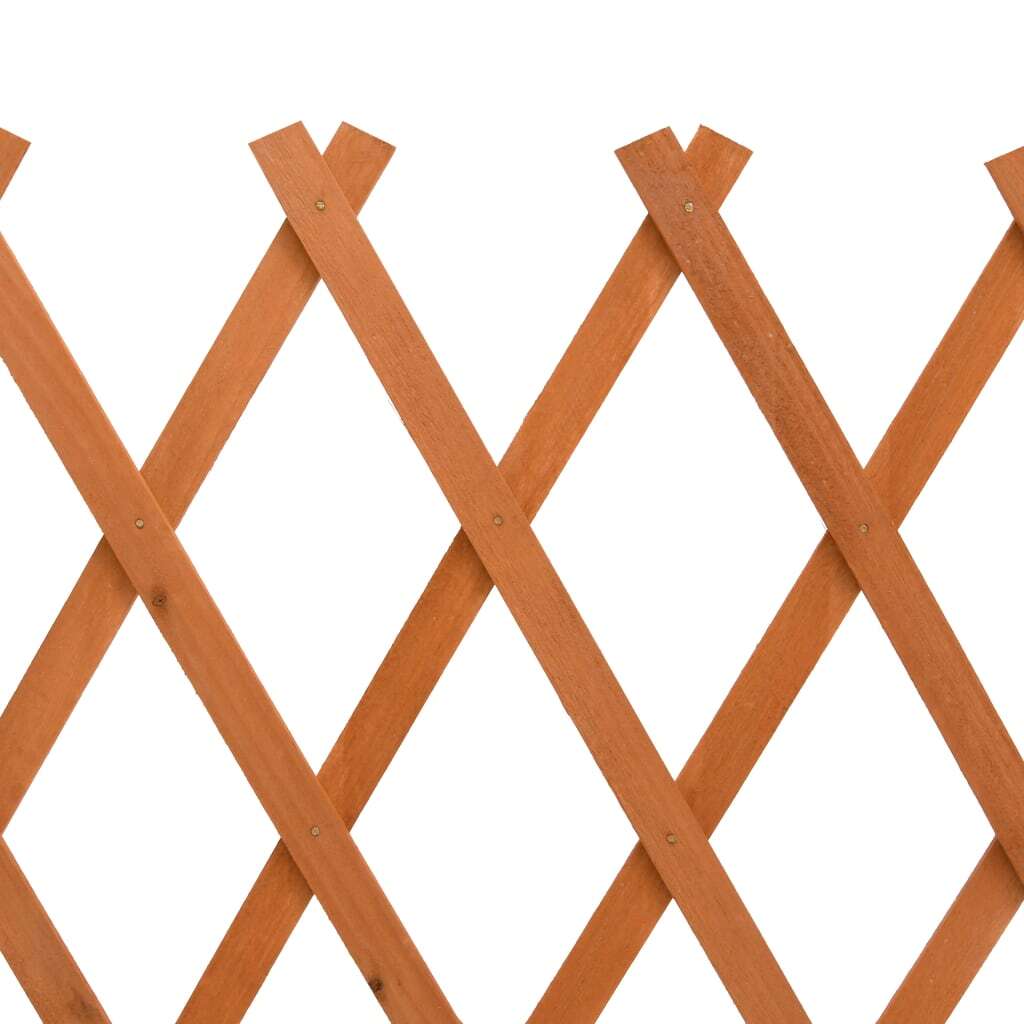 Garden Trellis Fence Orange 59.1"x31.5" Solid Firwood