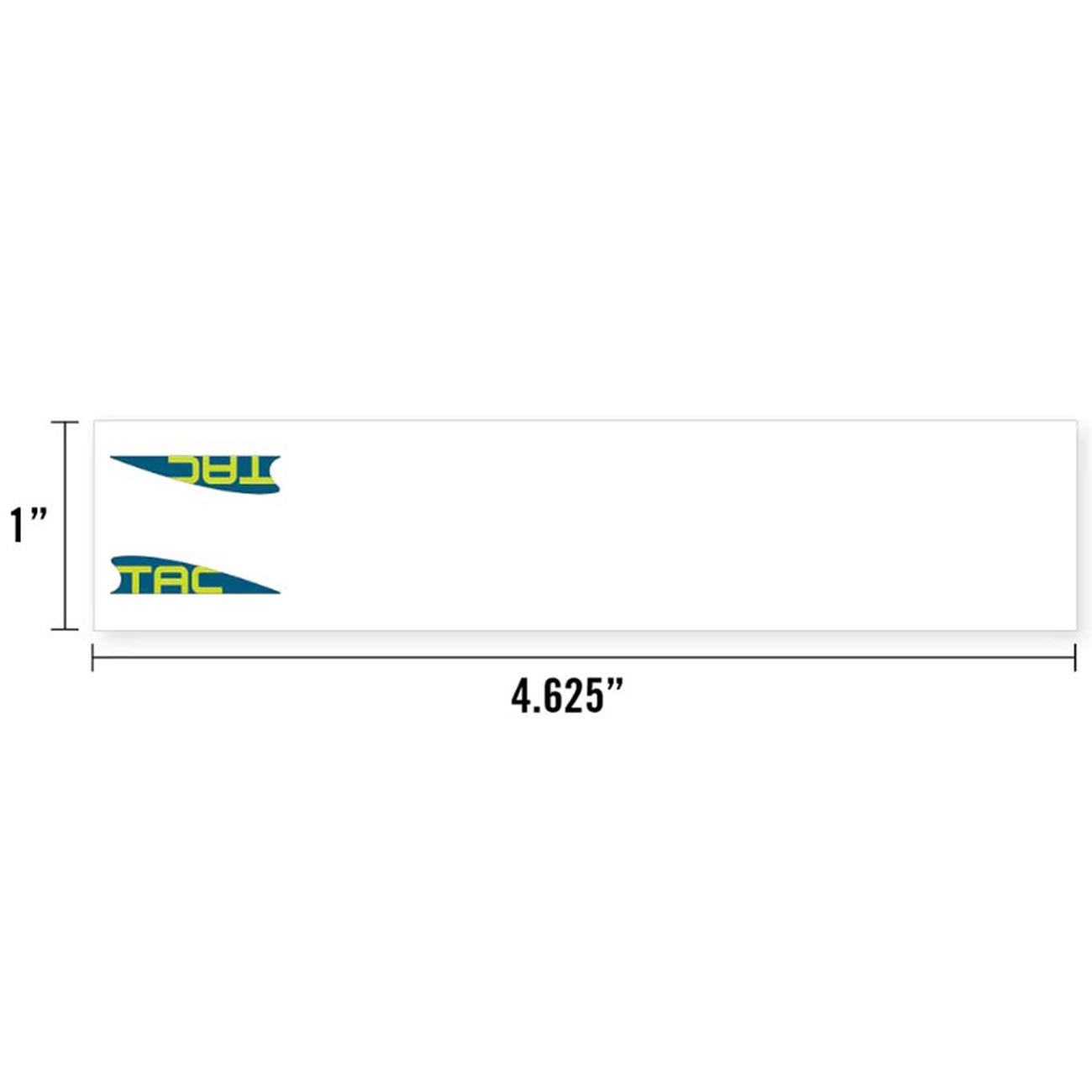 Tac Vanes 4.625" Standard Arrow Wraps - White (13 pack)