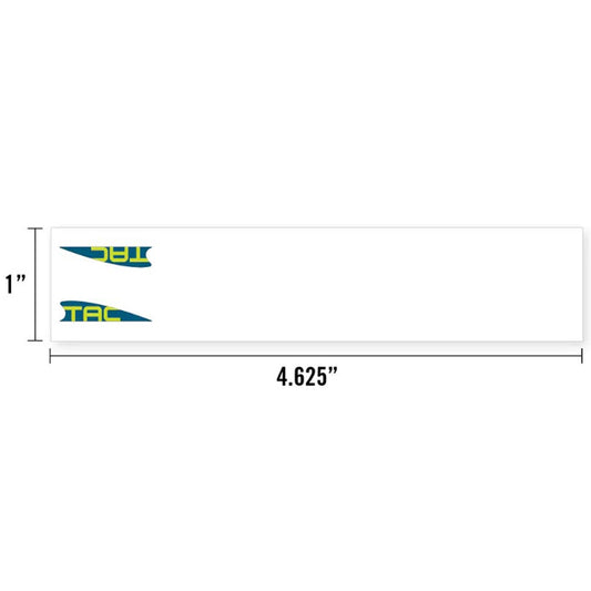 Tac Vanes 4.625" Standard Arrow Wraps - White (13 pack)
