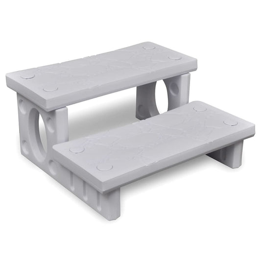 Spa Step White Plastic Medium Reversible Spa Steps