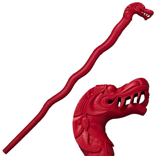 Cold Steel Lucky Dragon Walking Stick 39" Overall Red