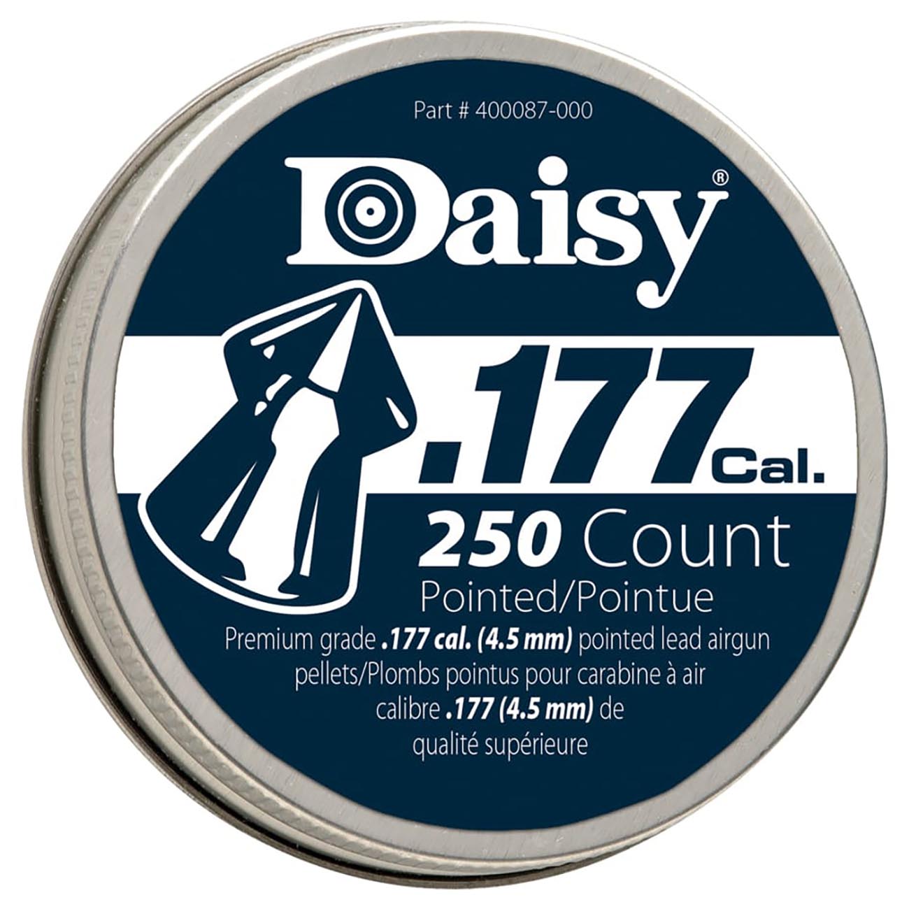 Daisy .177cal PrecisionMax Pointed Field Lead Pellets (250 count)