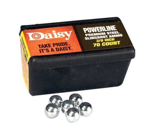 Daisy 3/8" Slingshot Steel Ammo in Convenient box with belt clip