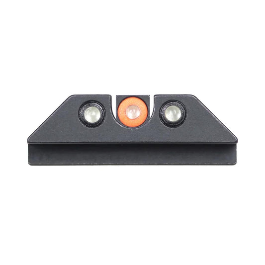 Night Fision Tritium Night Sights for Glock 17/19/34/43/48 - Orange Front Ring/U-Notch Black Rear Ri