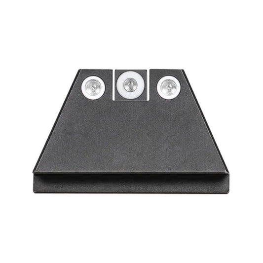 Night Fision Suppressor Height Tritium Night Sights for Most Glocks - White Tritium Front Ring/Triti