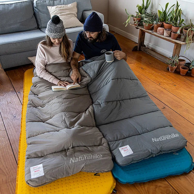 Color: light yellow, Ships From: CHINA - Naturehike Sleeping Bag Lightweight Waterproof Sleeping Bag Outdoor Camping Sleeping Bag Ultralight Cotton Winter Sleeping Bag