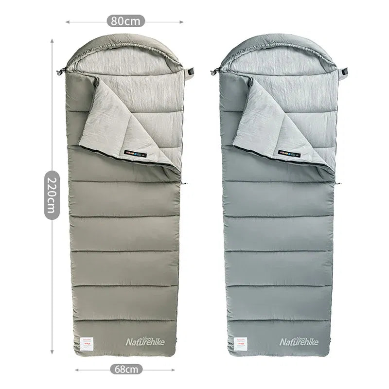 Color: multi, Ships From: CN - Naturehike Winter Sleeping Bag Ultralight Compact Potable Envelope Cotton Quilt Spliced Travel Outdoor Camping Sleeping Bag