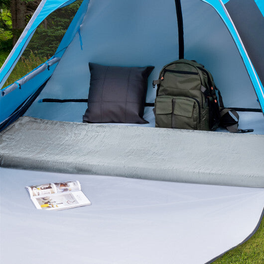 Lightweight Portable Memory Camping Mattress with Carrying Bag-Navy