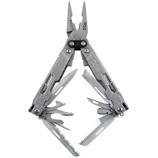 SOG PowerAccess Deluxe Multi-Tool with 21 Tools and 12-Piece Bit Kit Nylon Sheath