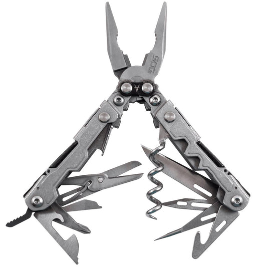 SOG POWERLITRE 19-In-1 Mini Multi-Tool (Stone Wash Finish)