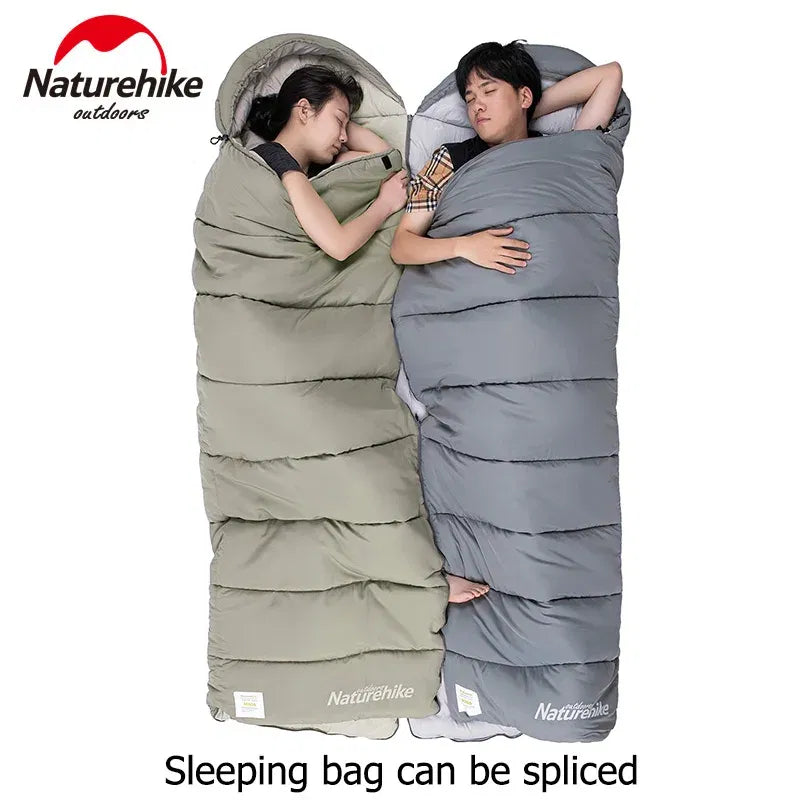 Color: Chocolate, Ships From: CN - Naturehike Winter Sleeping Bag M400 Ultralight Envelope Sleeping Bag Cotton Spliced Sleeping Bag Washable Outdoor Camping