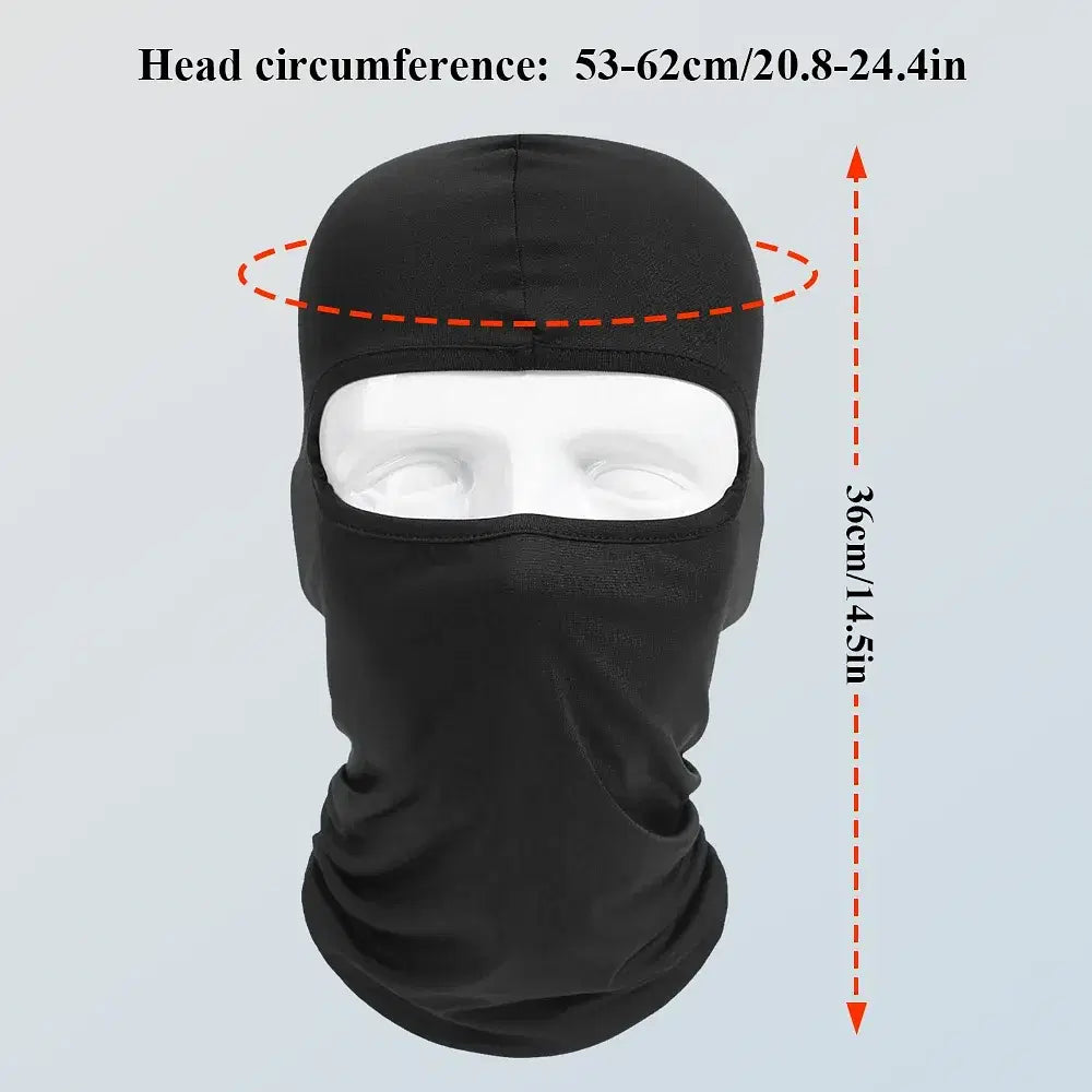 Color: GRAY - Breathable Sports Balaclava Hat Quick-Dry Windproof Full Face Mask Headgear for Riding Running Ski Hiking Outdoor Face Cover Men