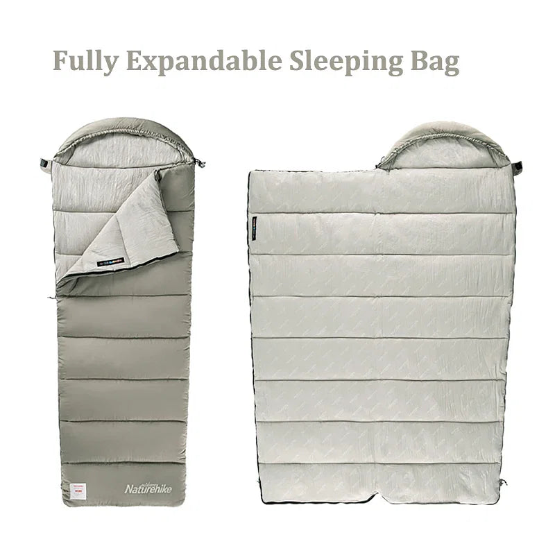 Color: Burgundy, Ships From: CHINA - Naturehike Envelope Backpacking Sleeping Bags Cotton Lightweight Portable Detachable Camping Sleeping Bag for Travel Outdoor