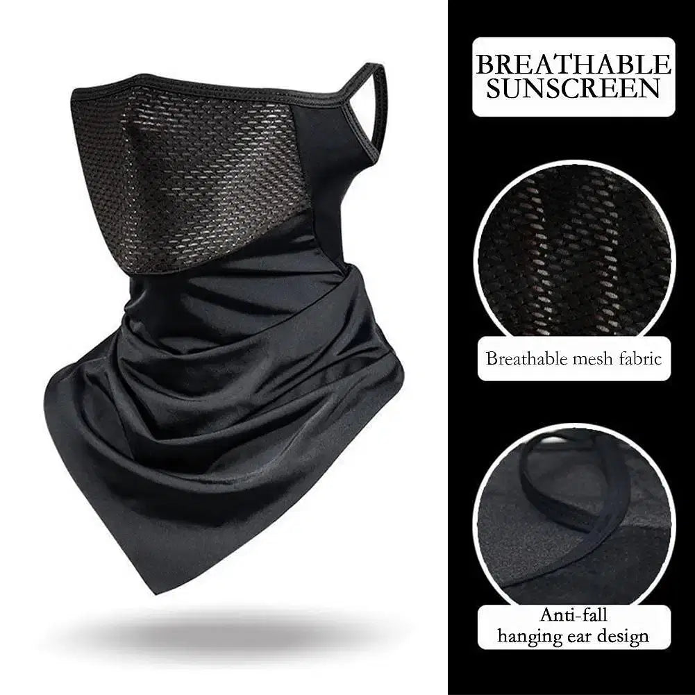 Color: Pink, Ships From: CHINA - Breathable Sun UV Protection Hiking Outdoor Sport Cycling Wind Sun Protection Triangle Ear-hook Mask Cycling Sun Protection Mask