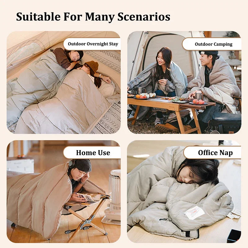 Color: Blue, Ships From: CHINA - Naturehike Envelope Backpacking Sleeping Bags Cotton Lightweight Portable Detachable Camping Sleeping Bag for Travel Outdoor