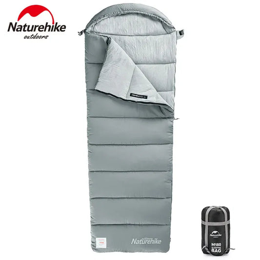 Color: Chocolate, Ships From: CN - Naturehike Winter Sleeping Bag M400 Ultralight Envelope Sleeping Bag Cotton Spliced Sleeping Bag Washable Outdoor Camping