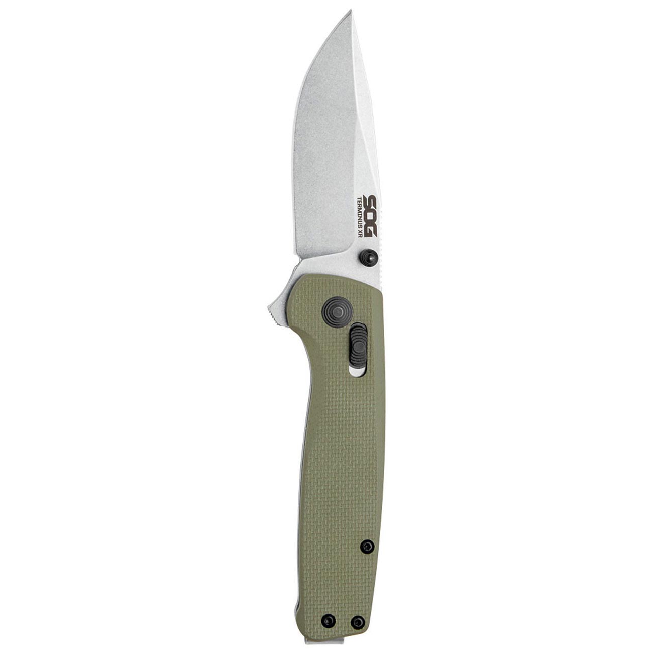 SOG TERMINUS XR G10 2.95" Folding Pocket Knife (OLIVE DRAB )