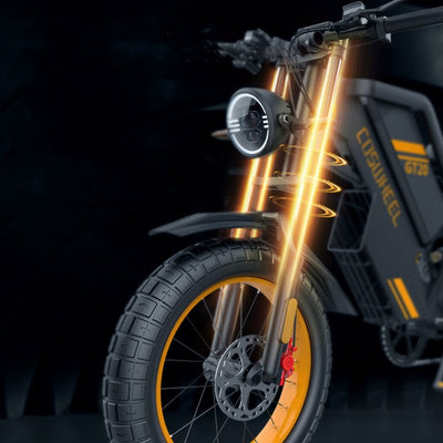 Off-road e-bike Equipped with super motor 1000W 48V25AH lithium battery 20"*4.0 fat tires Specially suitable for touring, sand, snow, mountains and other adventurous places.