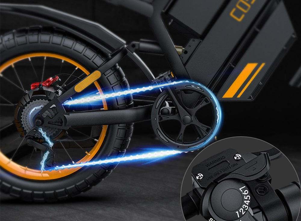 Off-road e-bike Equipped with super motor 1000W 48V25AH lithium battery 20"*4.0 fat tires Specially suitable for touring, sand, snow, mountains and other adventurous places.