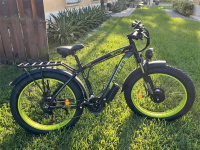 Electric Bike KETELES 48V 23AH Dual Motor 1000W*2 26"*4.0 MTB